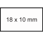 Etiquette prix Sato PB1 18x10mm permanent blanc 1000 pièces