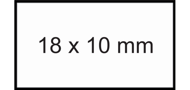 Etiquette prix Sato PB1 18x10mm permanent blanc 1000 pièces