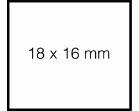 Etiquette prix Sato Duo 16 16x18mm blanc amovible