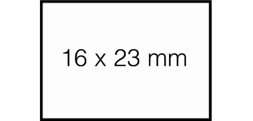 Preisetikett Sato Duo 20 16x23mm weiß ablösbar