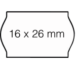 Etiquette prix Open-data S14/Sata Judo 16x26mm blanc permanent 1000 pièces