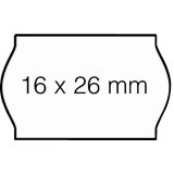 Prijsetiket 16x26mm Open-Data S14/Sato Judo afneembaar wit