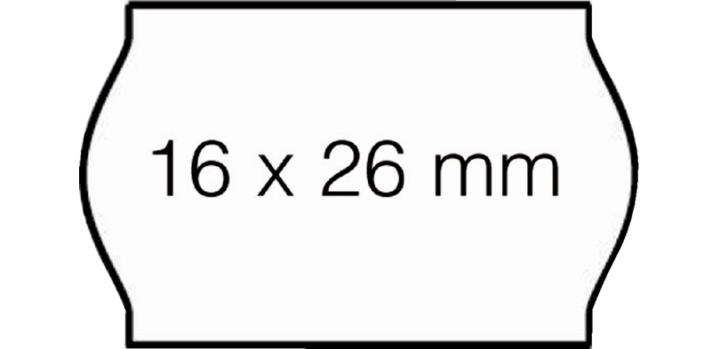 Open-data Price Tag S14 16x26mm white removable