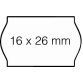 Prijsetiket 16x26mm Open-Data S14/Sato Judo afneembaar wit