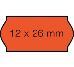 Sato Samark price label 12x26mm fluorescent red permanent 1500 pieces