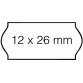 Prijsetiket 12x26mm Open-Data C6 afneembaar wit