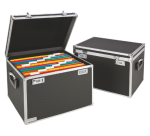 Malle de rangement dossiers suspendus Leitz 6714 noir