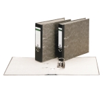 Leitz Lever Arch File 1082 180° Folio 80mm Black Cardboard