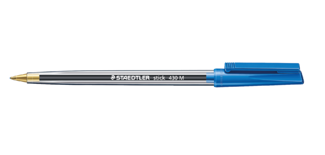 Stylo bille Staedtler Stick 430 Medium bleu