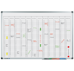 Tableau planning Legamaster Premium annuel vertical 60x90cm