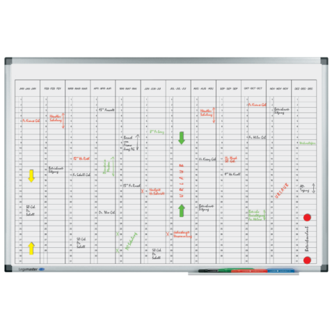 Planbord Legamaster premium jaarplanner verticaal 60x90cm