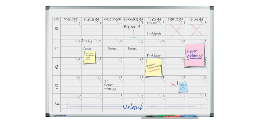 Legamaster Premium Project Planning Board 60x90cm