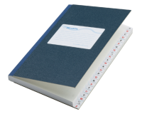 Register Djois Atlanta 165x105mm lijn 192blz met alfabet blauw