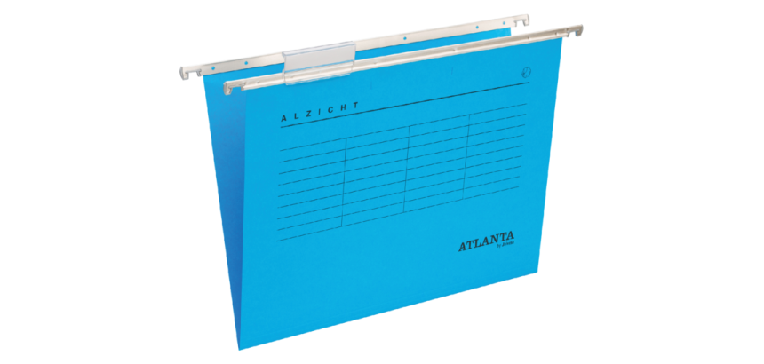 Suspended file Djois Alzicht recycled front-facing folio bottom-V blue