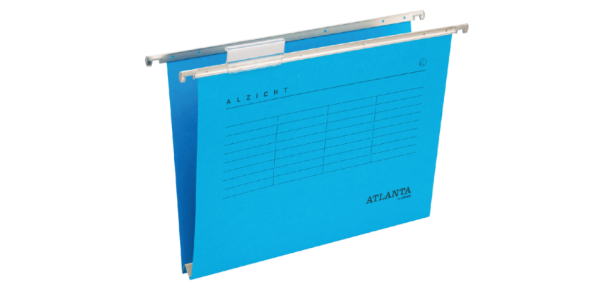 Suspended file Djois Alzicht front recycled folio U-bottom blue