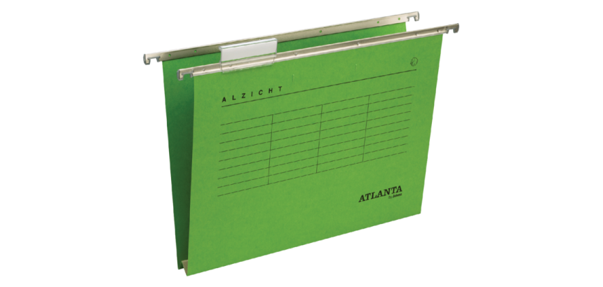 Suspended file Djois Alzicht front recycled folio U-bottom green
