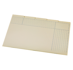 Sous-chemise A6200-5 in-folio 5 compartiments carton chamois (néerlandais)