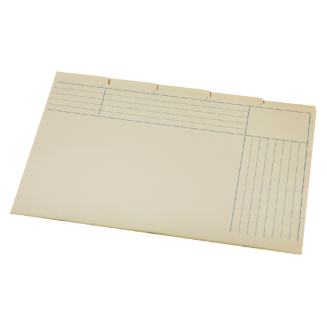 Sous-chemise A6200-5 in-folio 5 compartiments carton chamois (néerlandais)