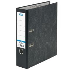 Classeur à levier Elba Smart Original A4 80mm carton noir marbré