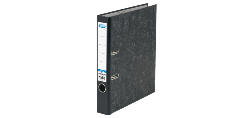Classeur à levier Elbar Smart Original A4 50mm carton noir marbré