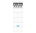 Back label Elba Large 59x190mm adhesive white/gray 10 pieces