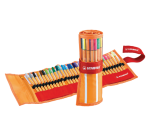 Fineliner STABILO point 88/30 rollerset oranje/rood fijn assorti 30st