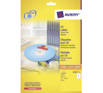 Avery-CD-Etiketten L6043-25 weiß 50 Stück