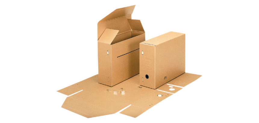 Boîte à archives Esselte folio avec crochets brun