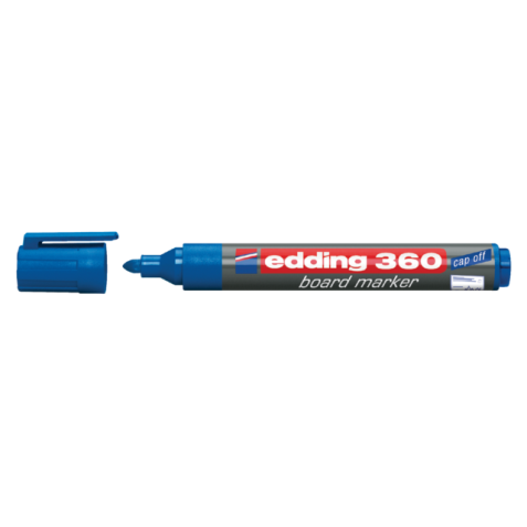 Marqueur tableau blanc edding 360 ogive 1,5-3mm bleu