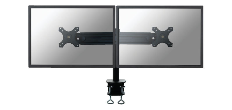 Monitorarm Neomounts D700D 2x19-30" met klem zwart