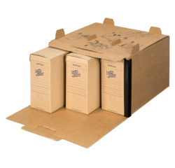 Loeff's box, 37 x 26 x 11,5 cm, brun, paquet de 50 pièces