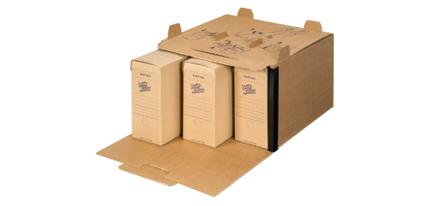 Loeff's box, 37 x 26 x 11.5 cm, brown, pack of 50 pieces
