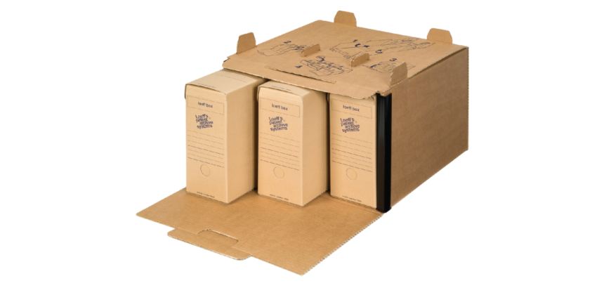 Loeff's Box, ft 37 x 26 x 11,5 cm, bruin, pak van 50 stuks