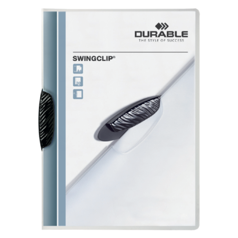 Klemmap Durable Swingclip 30 vellen zwart