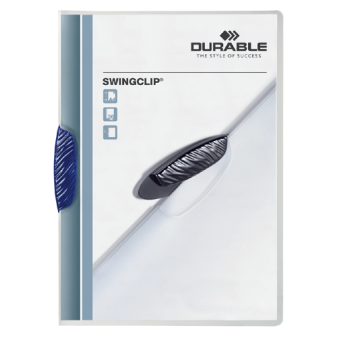 Chemise à clip Durable Swingclip 30 feuilles bleu