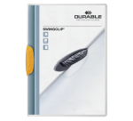 Durable Swingclip 30-sheet yellow clip folder
