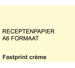 Papier ordonnances Fastprint A6 80g crème 2000 feuilles