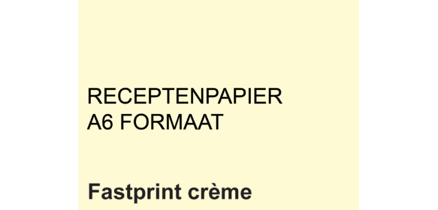 Papier ordonnances Fastprint A6 80g crème 2000 feuilles