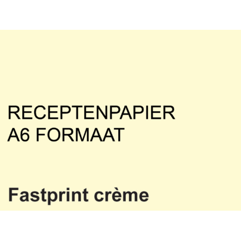 Papier ordonnances Fastprint A6 80g crème 2000 feuilles