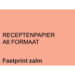 Receptpapier Fastprint A6 80gr zalm 2000vel