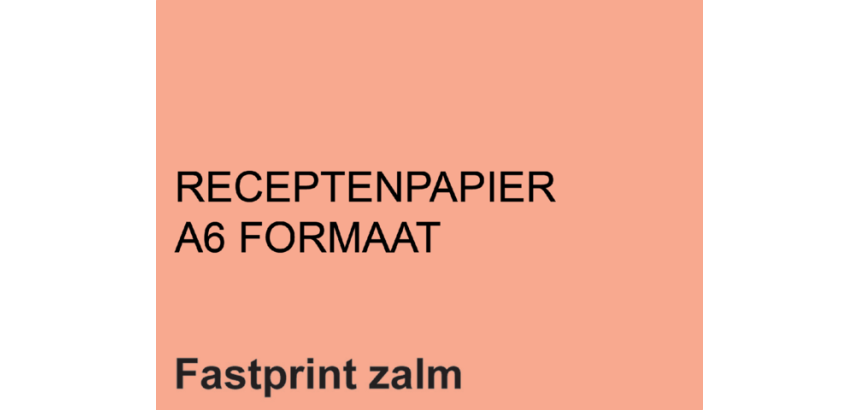 Receptpapier Fastprint A6 80gr zalm 2000 vel