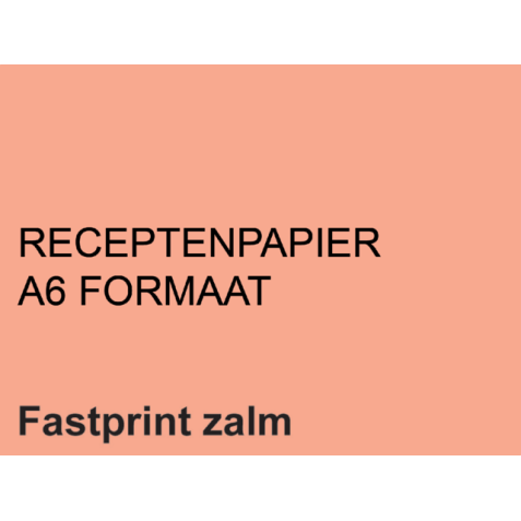 Receptpapier Fastprint A6 80gr zalm 2000vel