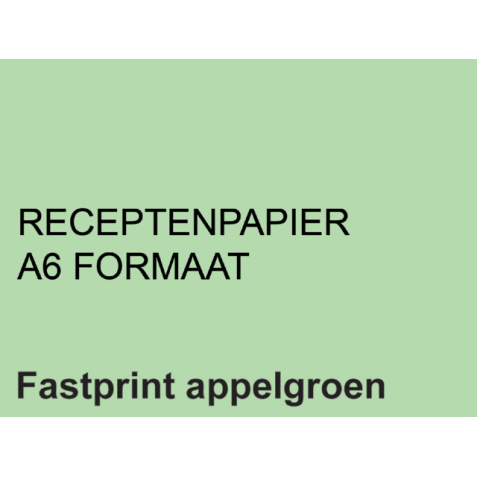 Receptpapier Fastprint A6 80gr appelgroen 2000vel