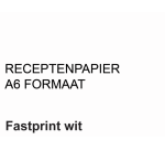 Fastprint prescription paper A6 80g white 2000 sheets