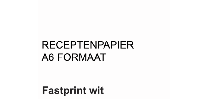 Fastprint prescription paper A6 80g white 2000 sheets