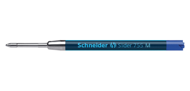 Recharge stylo bille Schneider Slider Jumbo 755 Medium bleu