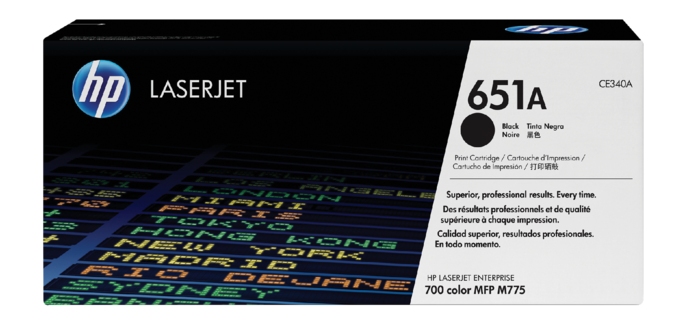 HP 651A - black - original - LaserJet - toner cartridge (CE340A)