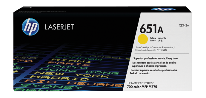 HP 651A - Gelb - original - LaserJet - Tonerpatrone (CE342A)