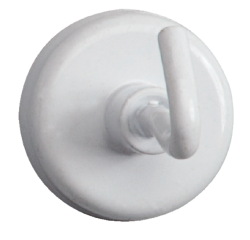 Crochet magnétique MAUL 25mm 3kg blanc 5 pièces