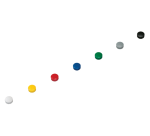 Plots magnetische Haltemagnete Ø 15mm Solid Maul sortiert - Packung mit 10